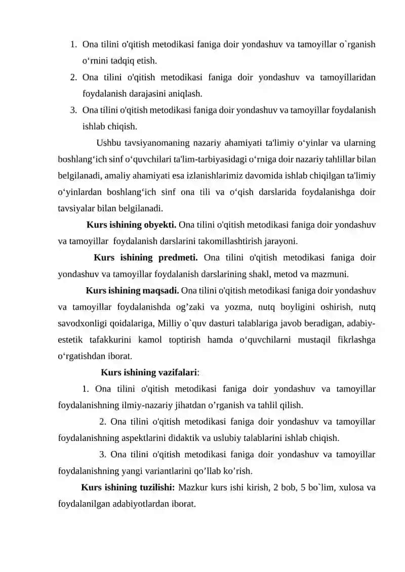Ona tili o'qitish metodikasi 4