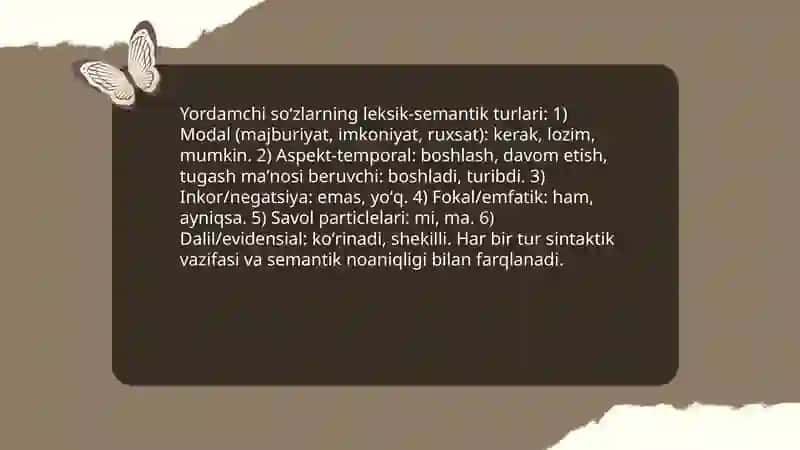 Yordamchi soʻz turkumlari tahlili 4