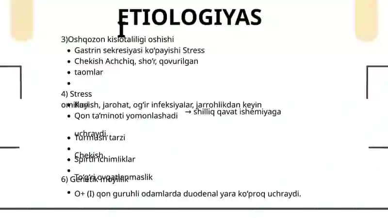 Oshqozon Yarasi Kasalligi Etiopatogenezi 4