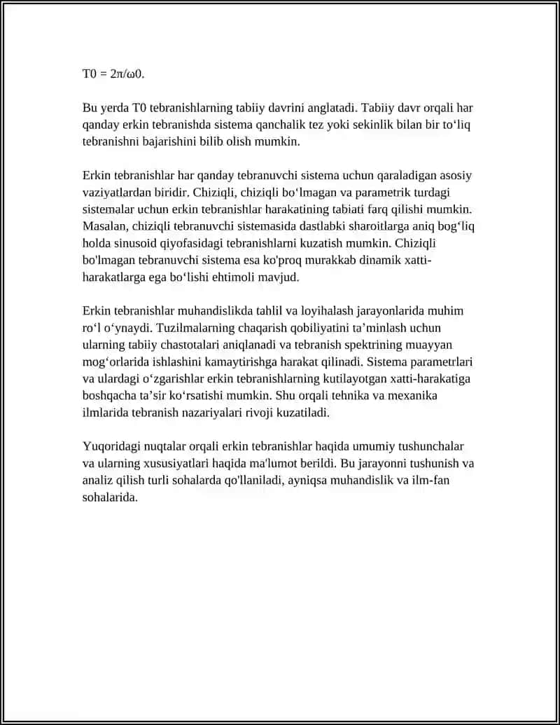 Erkin tebranishlar 4