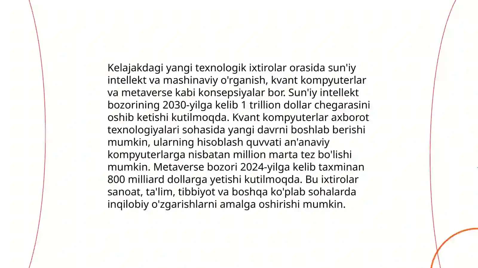 Sohaning innovatsion yangiliklari 4