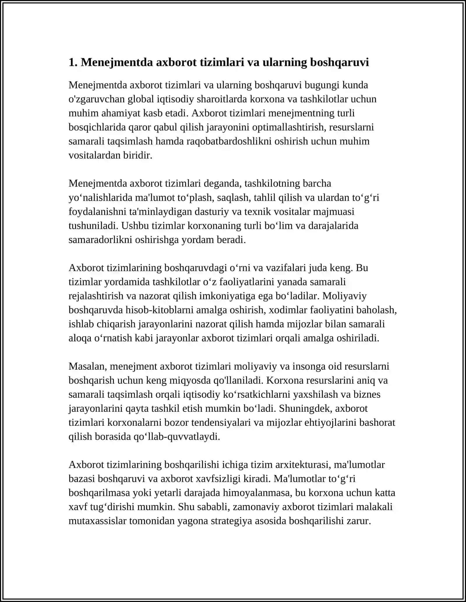 MENEJMENTDA AXBOROT VA KOMMUNIKATSIYA 4