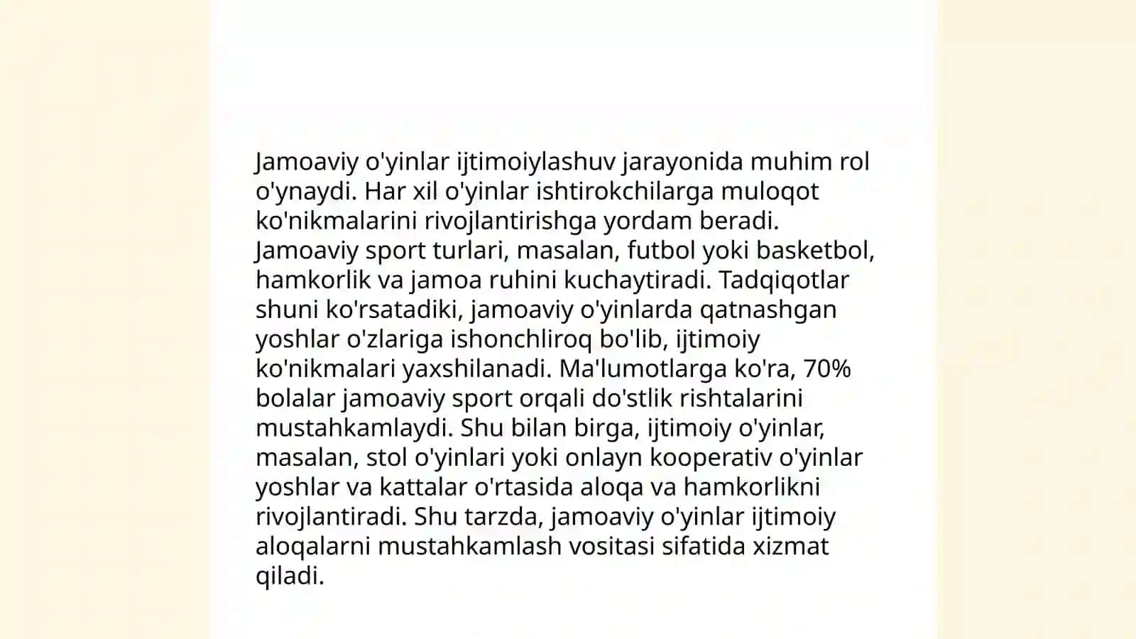 O'yinlar - ijtimoiy faoliyat sifatida 4