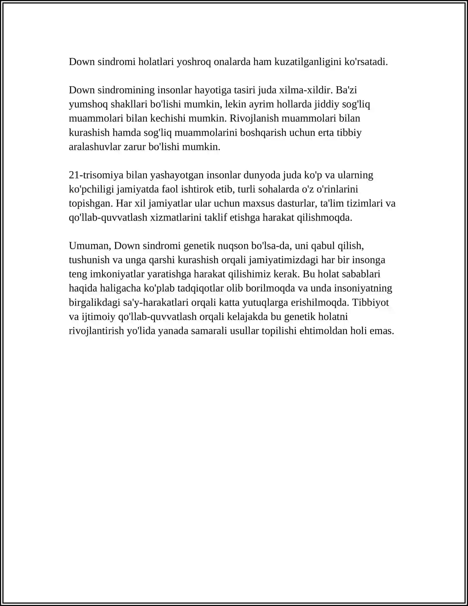 XROMOSOMA KASALLIKLARI 4