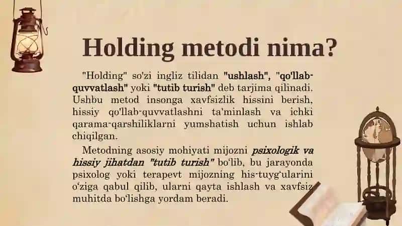 Holding  Metodi 4