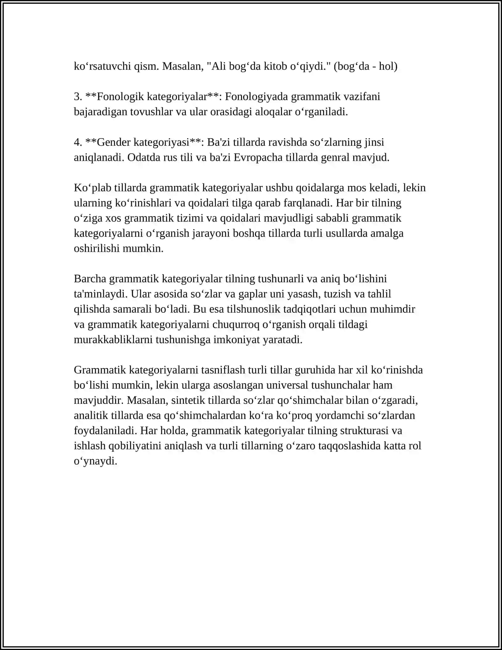 MORFOLOGIK KATEGORIYALAR 4