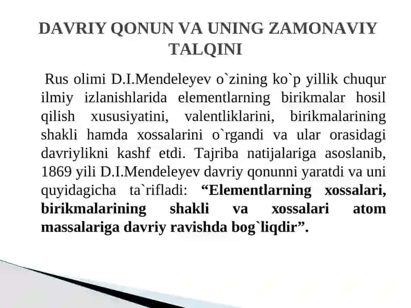 Umumiy va Organik Kimyo 4