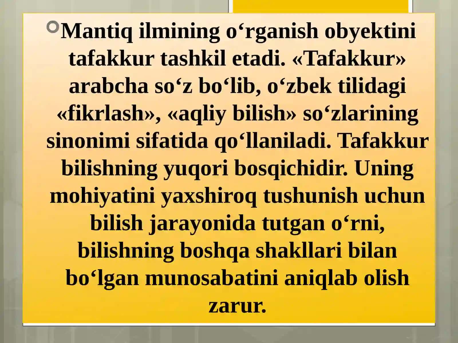 MANTIQ BILISH NAZARIYASI 4