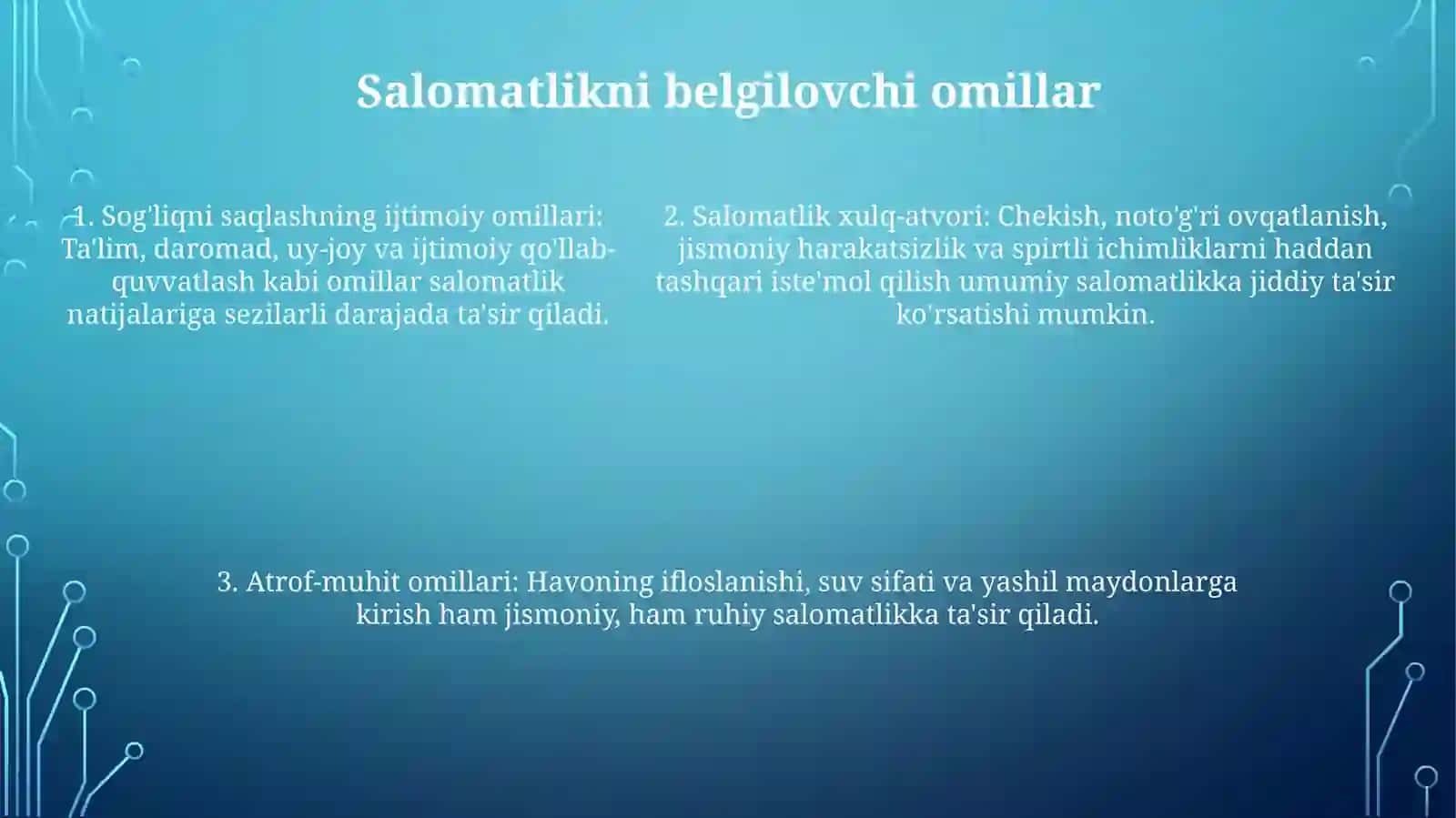 Salomatlik ta'rifi 4