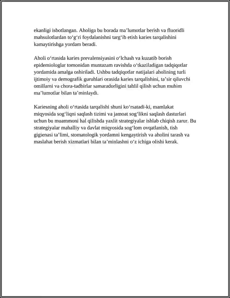 Kariesning Epidemiologiyasi Aholi O'rtasida 4
