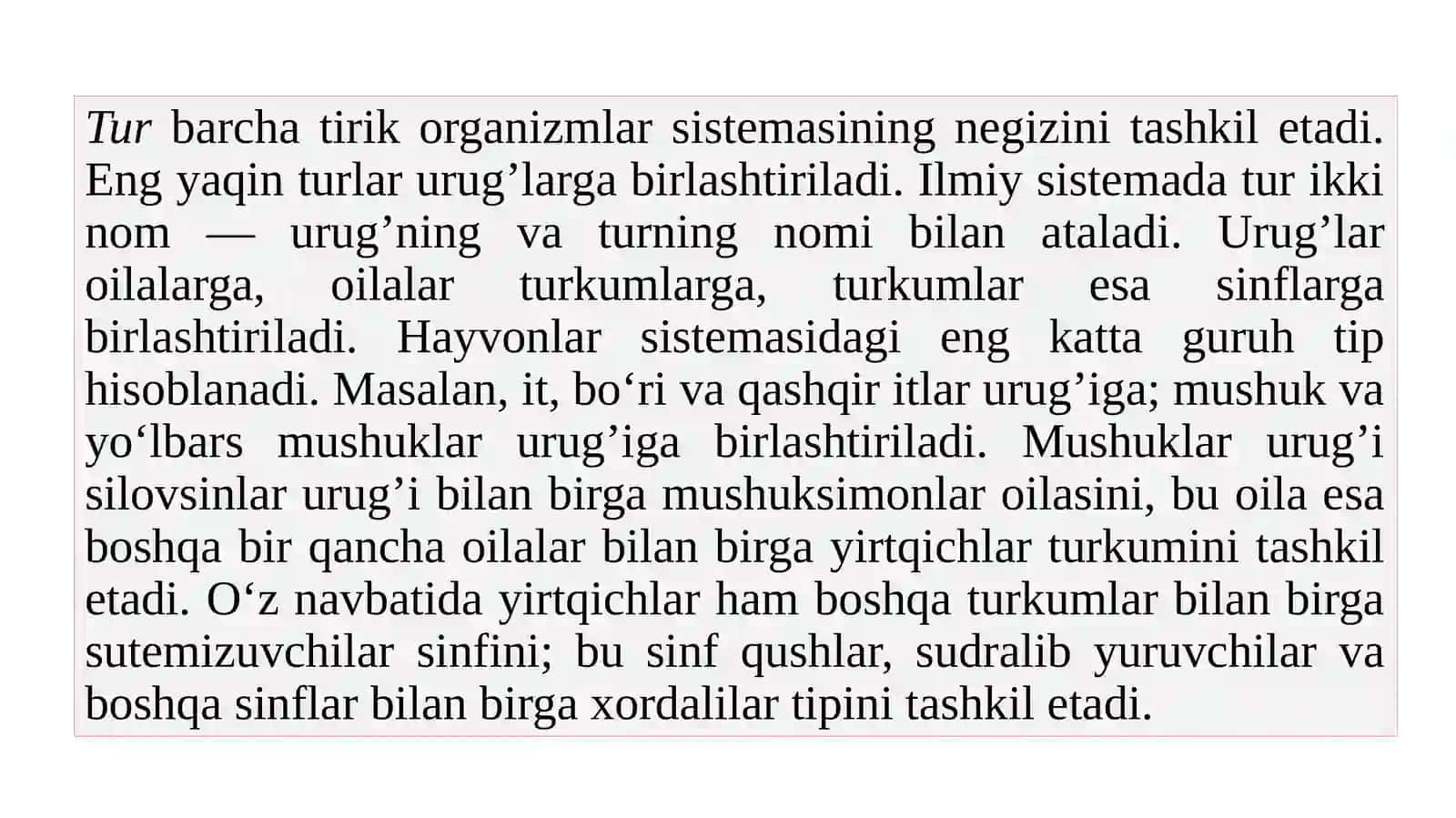 Hayvonot olamining xilma xilligi 4