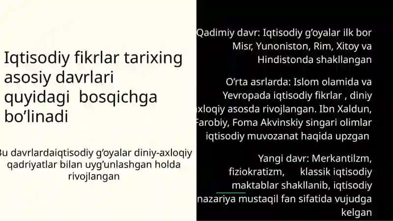 Iqtisodiy talimotlar tarixi 4