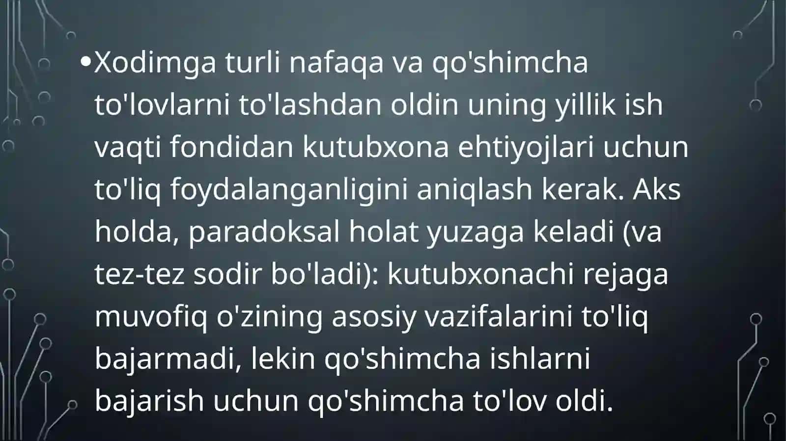 Kutubxona ish vaqti rejalashtirish 4