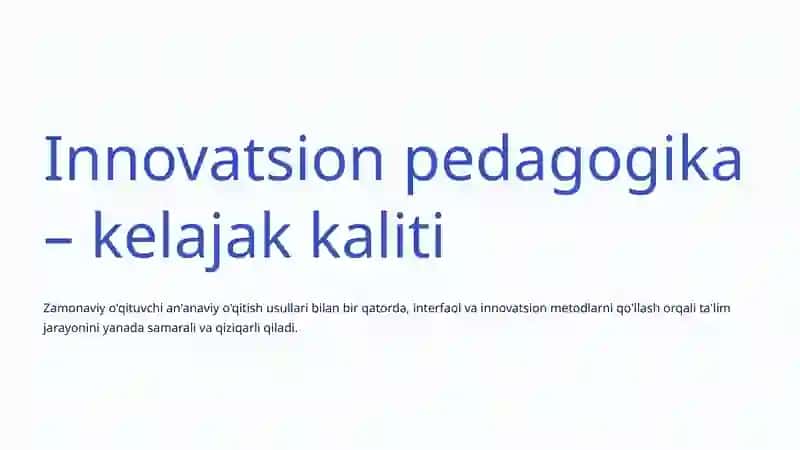 Zamonaviy o'qituvchining kompetensiya modeli 4