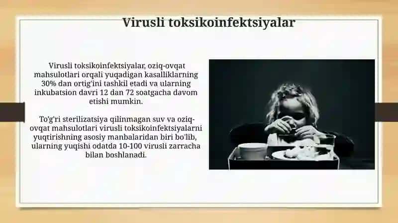 Ovqatdan zaharlanish ovqat toksikainfeksiyalari 4