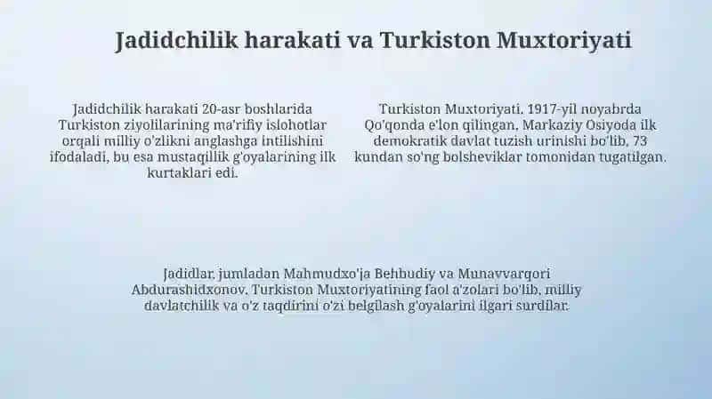 O'zbekistonda mustaqillik g'oyalarining tarixiy asoslari 4