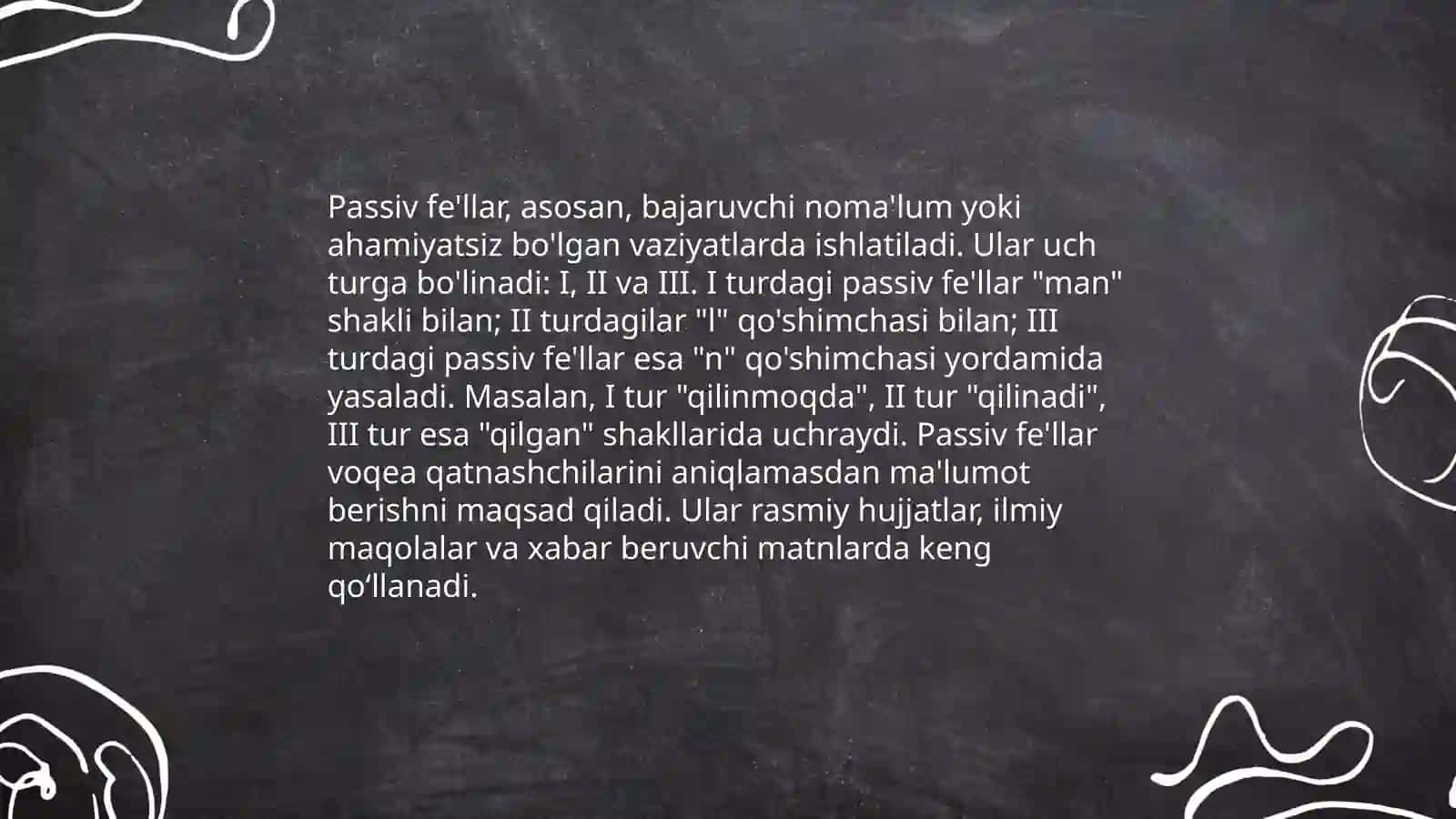 Using passives 4