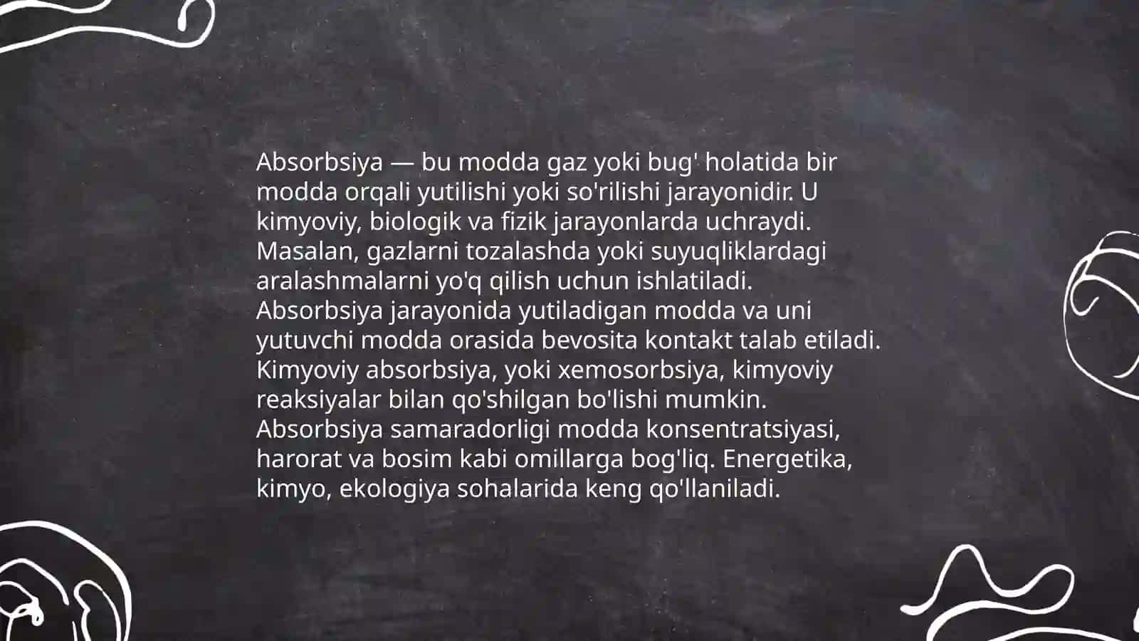 Absobsa hodisasi va uning mohiyati 4