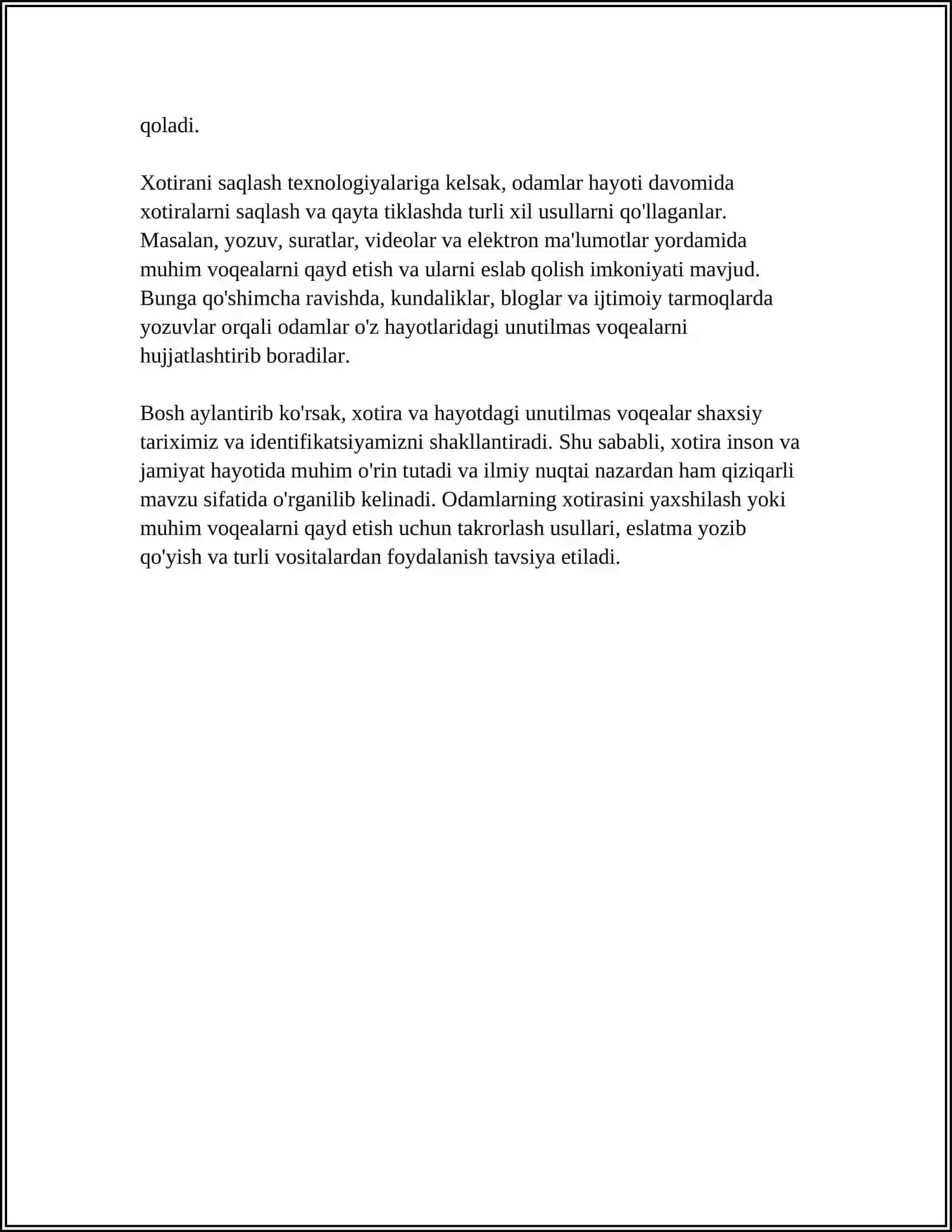 Xotira 4