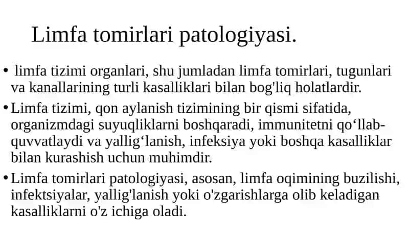 Limfa tomirlari patologiyasi 4
