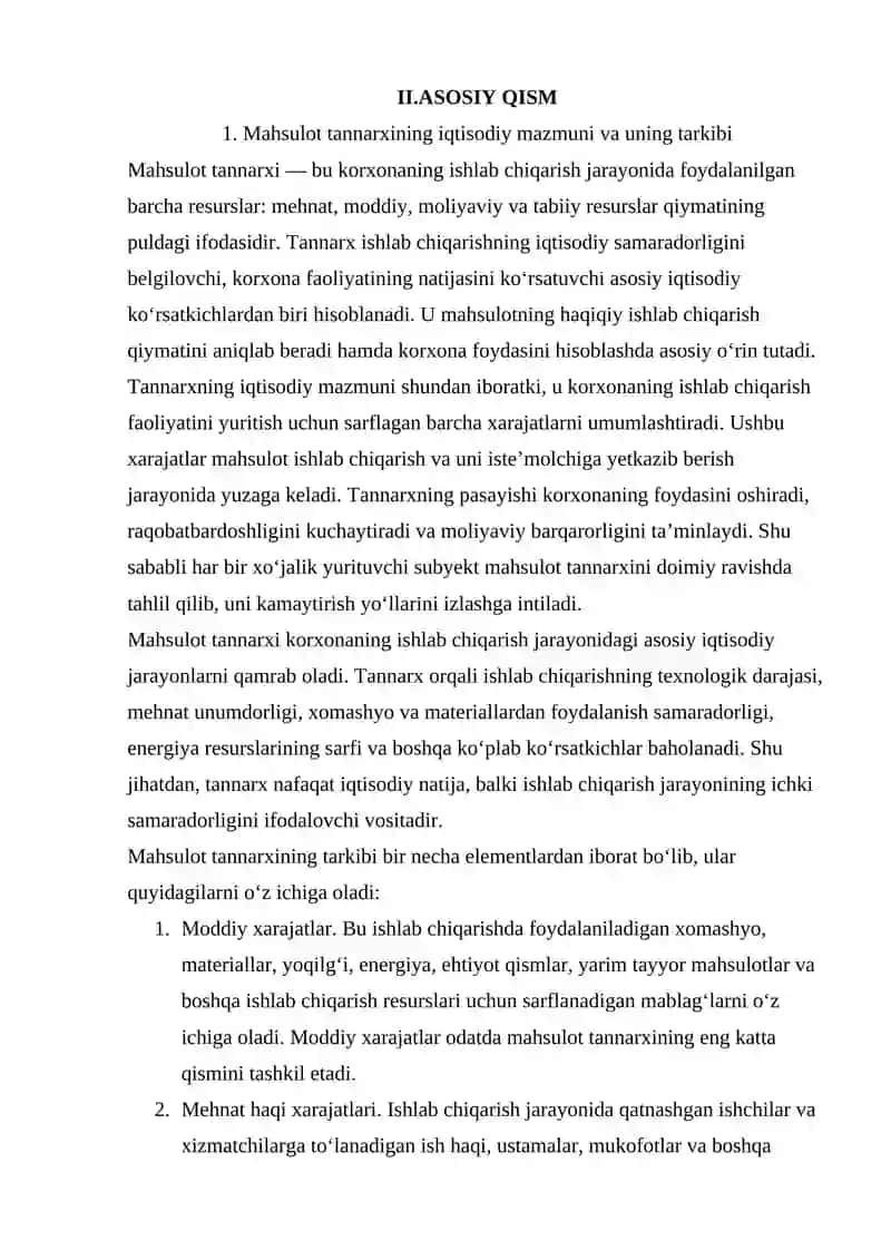 MAXSULOT TANNARXINING TAXLILI 4