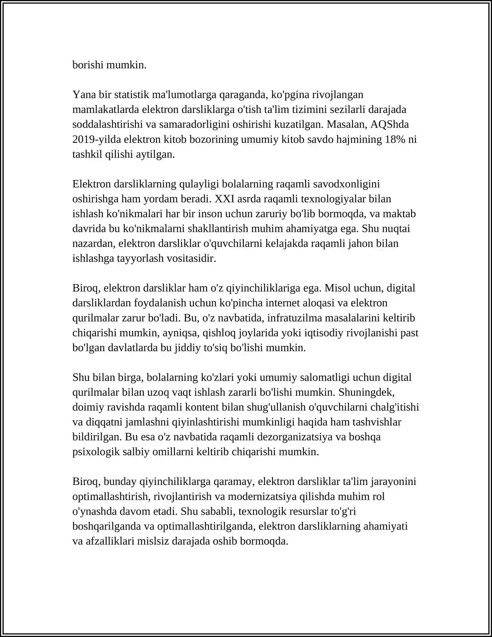 ELEKTRON DARSLIKLAR YARATISH MASALALARI 4