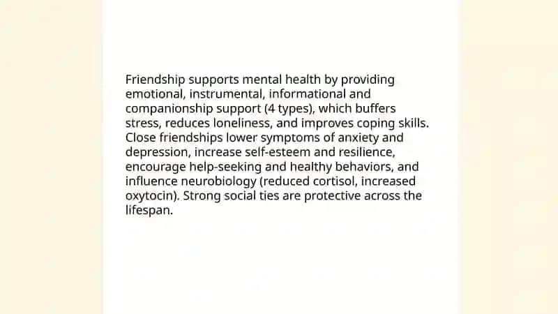 Friendship and Emotional Well-being 4