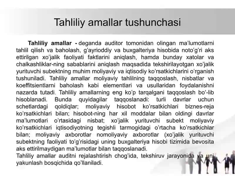 Tahliliy amallar 4