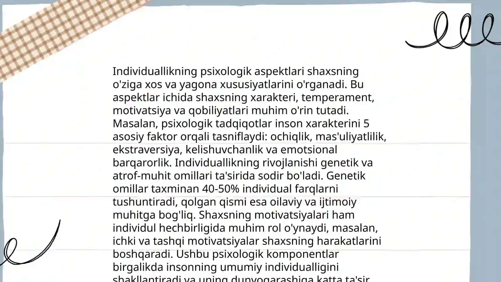 Individ va shaxs tushunchalari 4