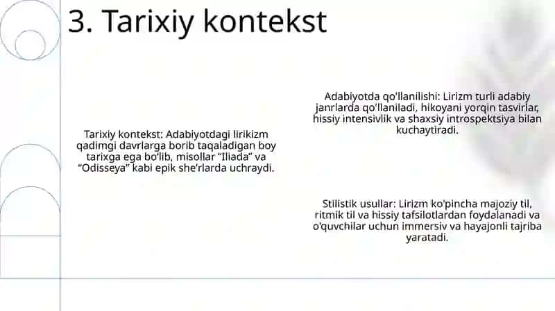 Badiiy Asarda Lirik Chekinishning Qo’Llanilishi! 4