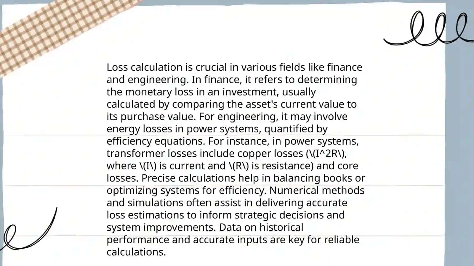 Profits and losses 4