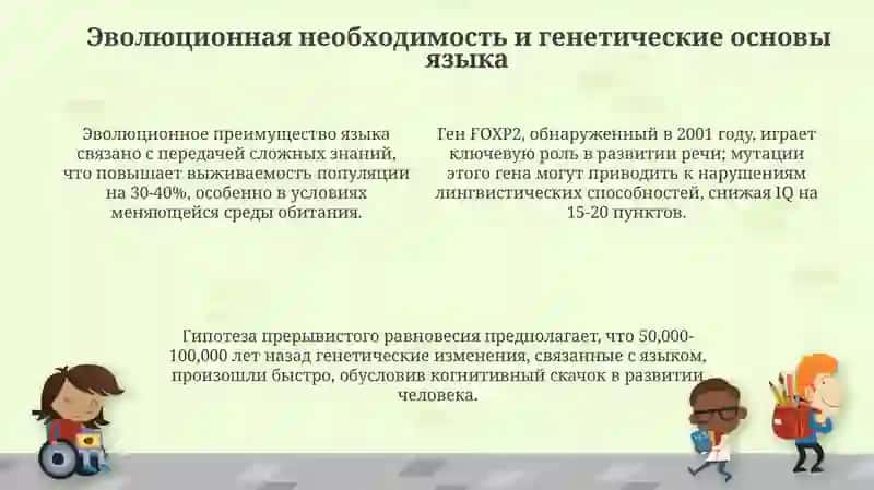 Гипотезы о происхождения языка 4