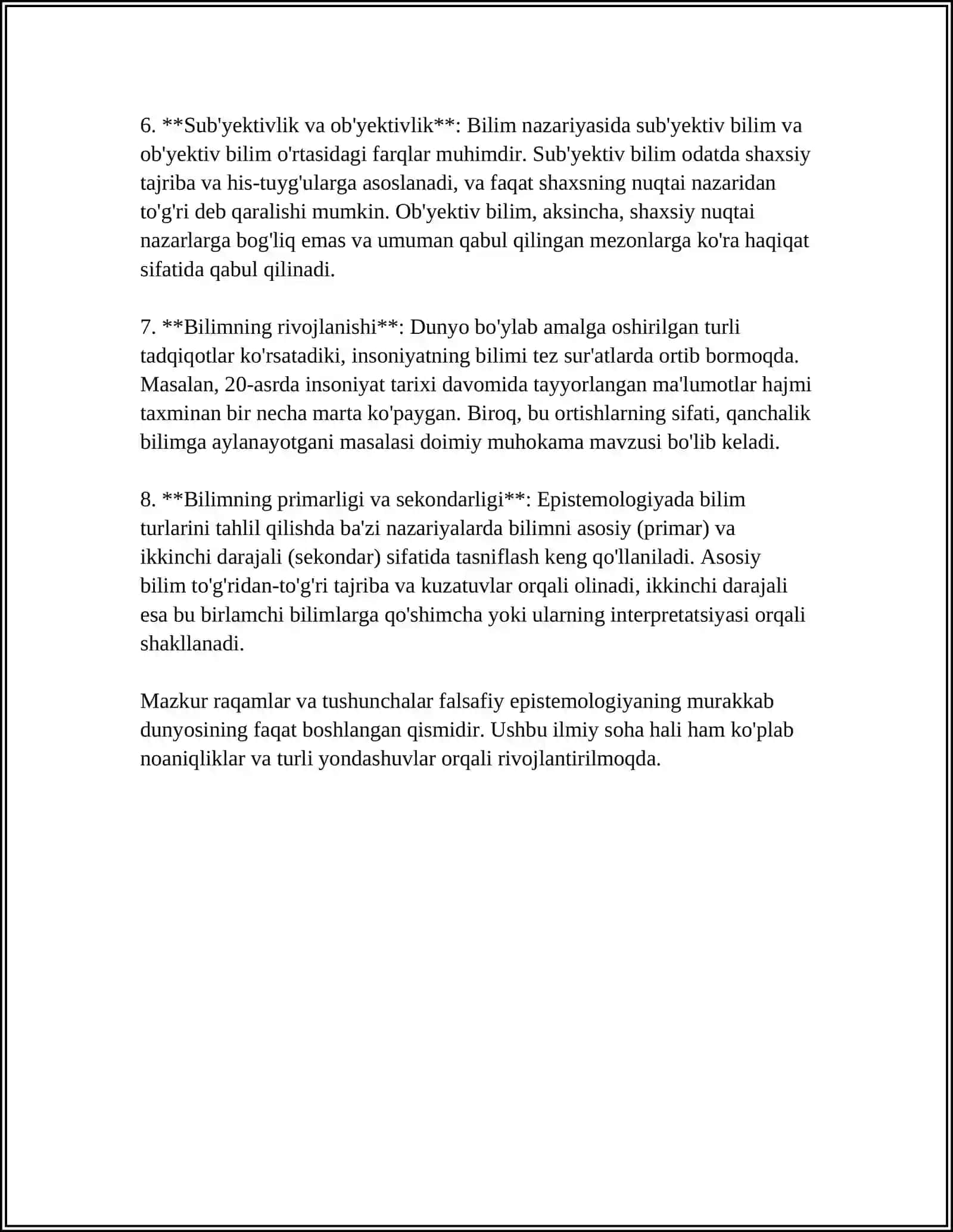 IRODA NAZARIYALARI 4
