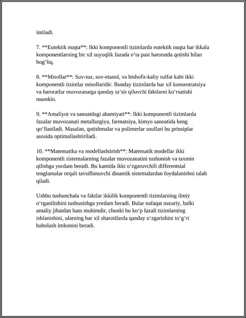 IKKI KOMPONENTLI SISTEMALARNING HOLAT DIAGRAMMALARI 4
