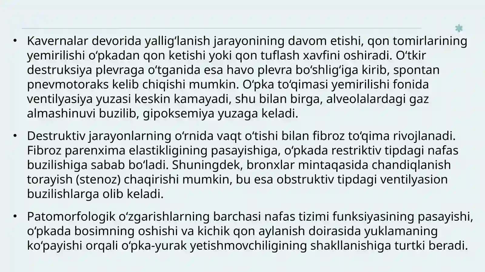O‘pkatuberkulyozi asoratlari 4