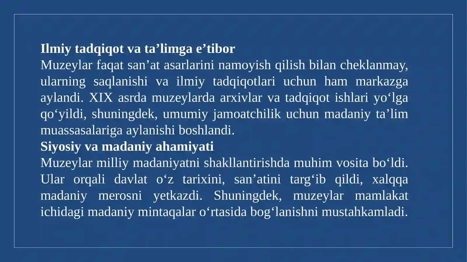 XIX asrda Fransiya muzeylari taraqqiyoti 4