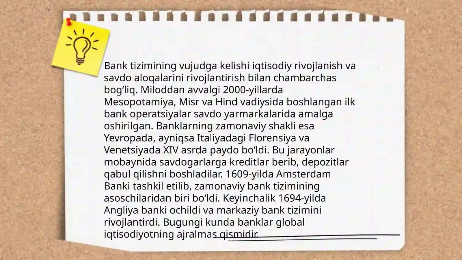 Banklarning kelib chiqishi va bank tizimi 4