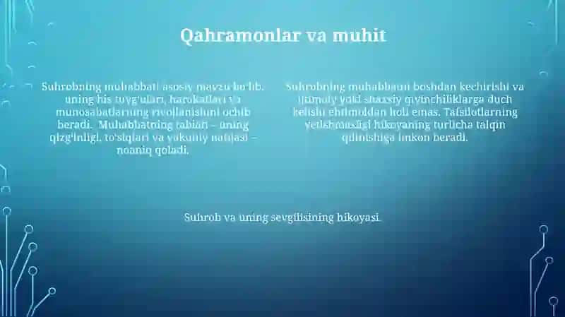 Suhrobning sevgi hissasi 4