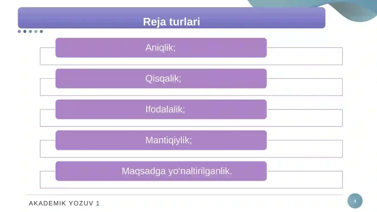 AKADEMIK YOZUV 4