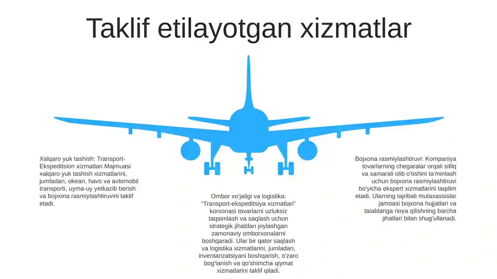 Transport-Ekspeditsion Xizmatlar Majmuasi 4