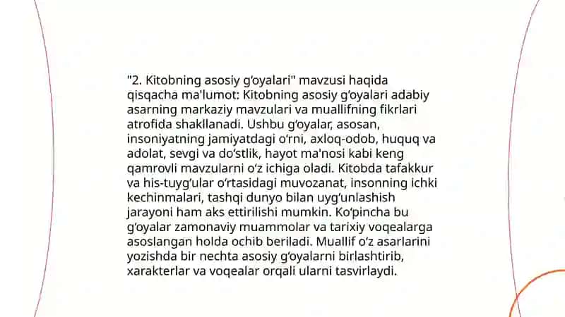 Ong osti sirlari kitobi tahlili 4