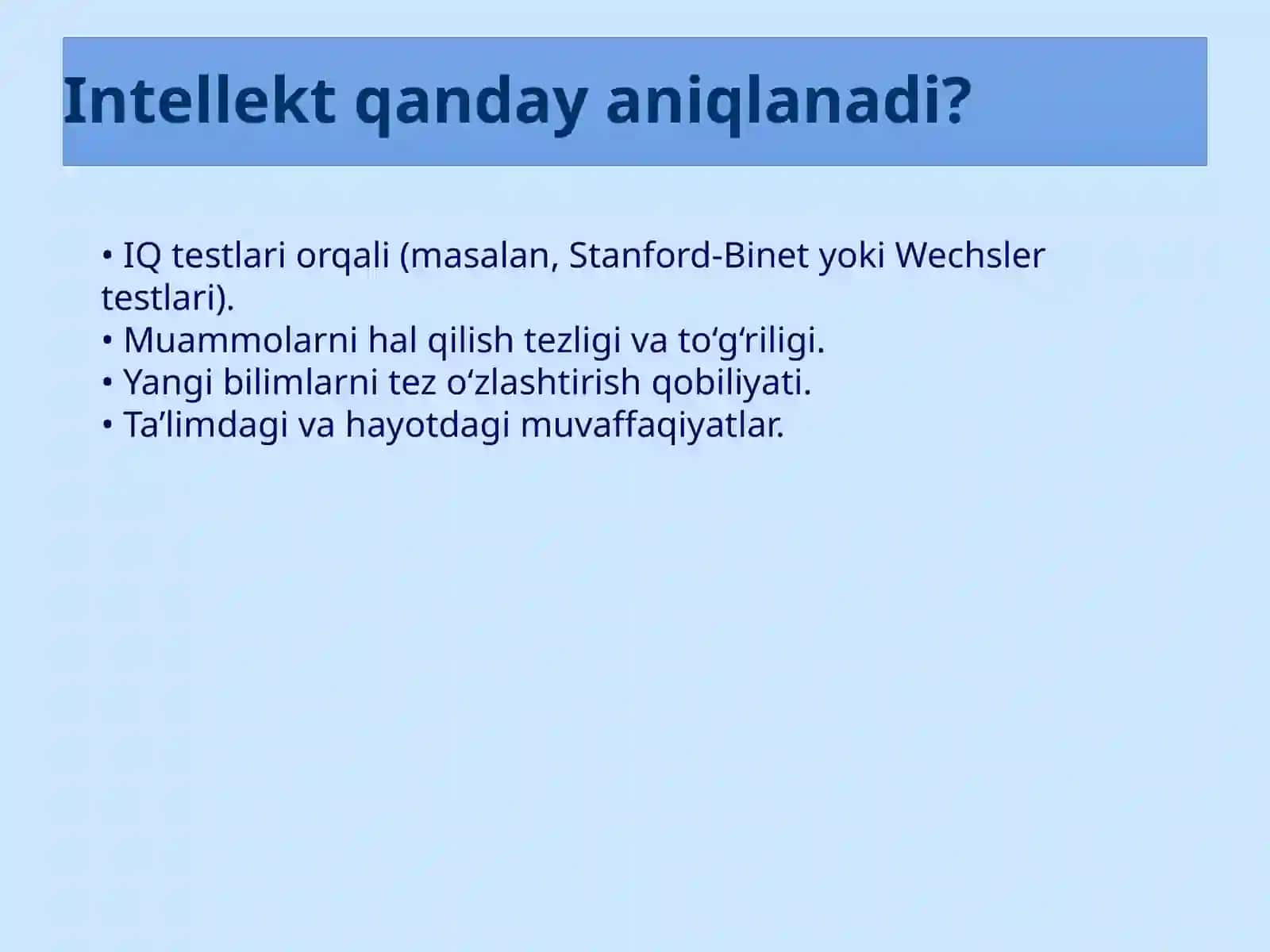 Intellekt tushunchasi va individual farqlar 4