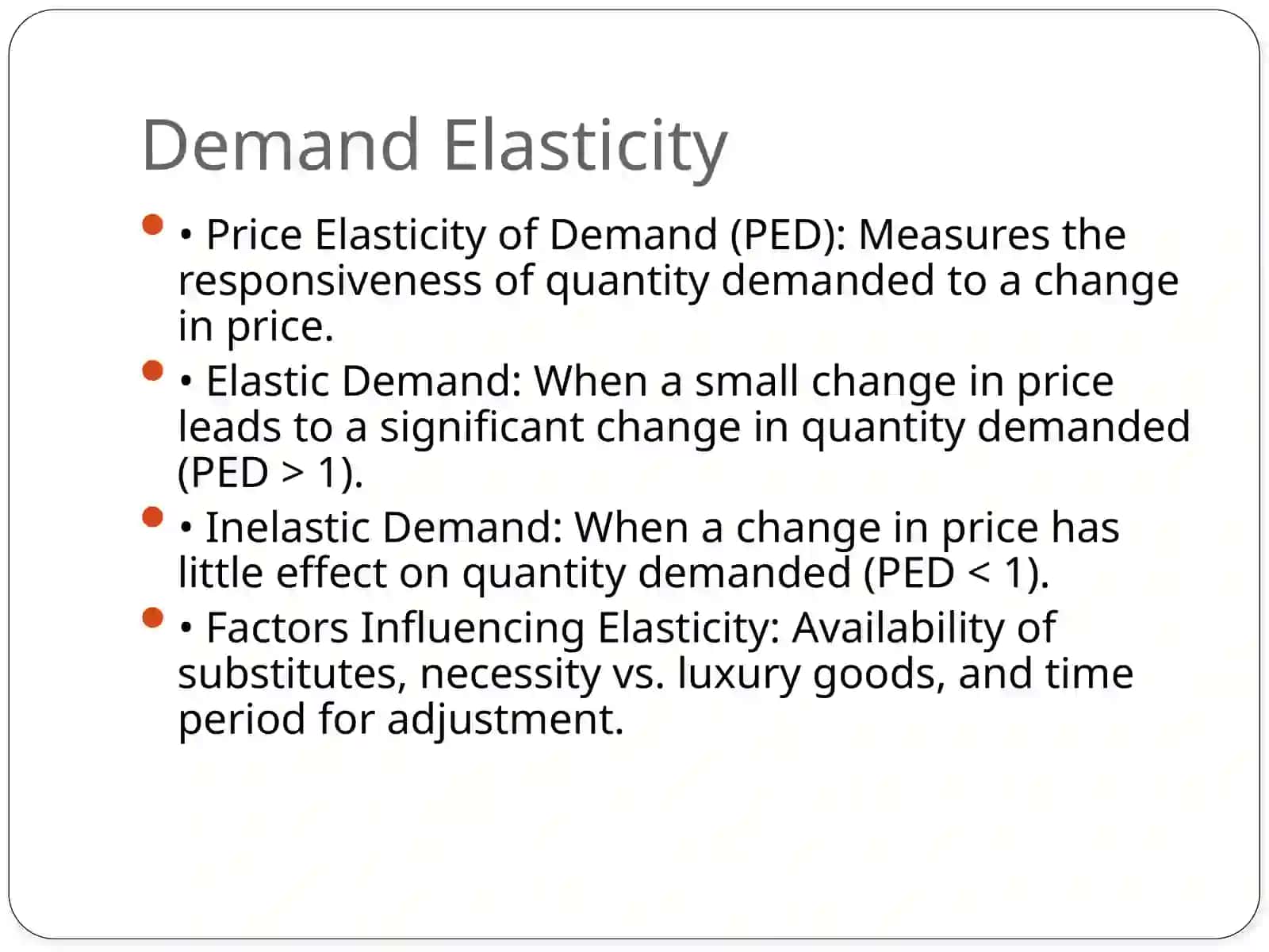 Introduction to Demand Analysis 4