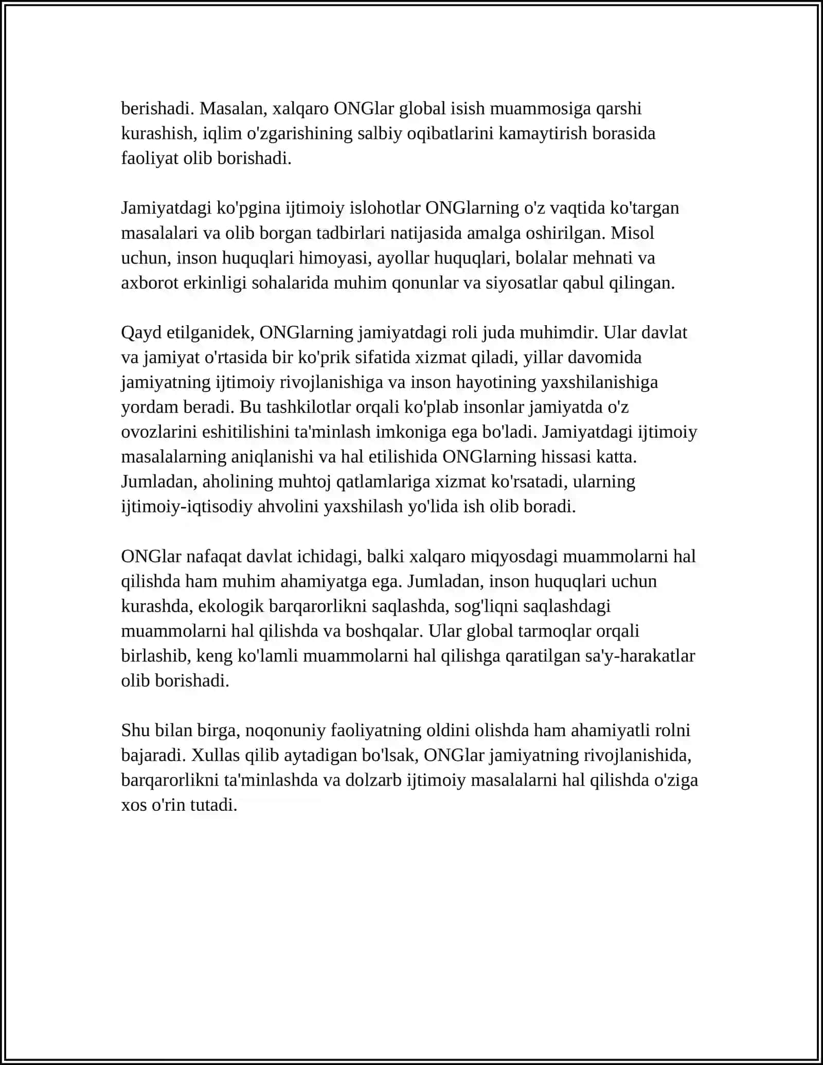 ONGning jamiyatdagi roli 4