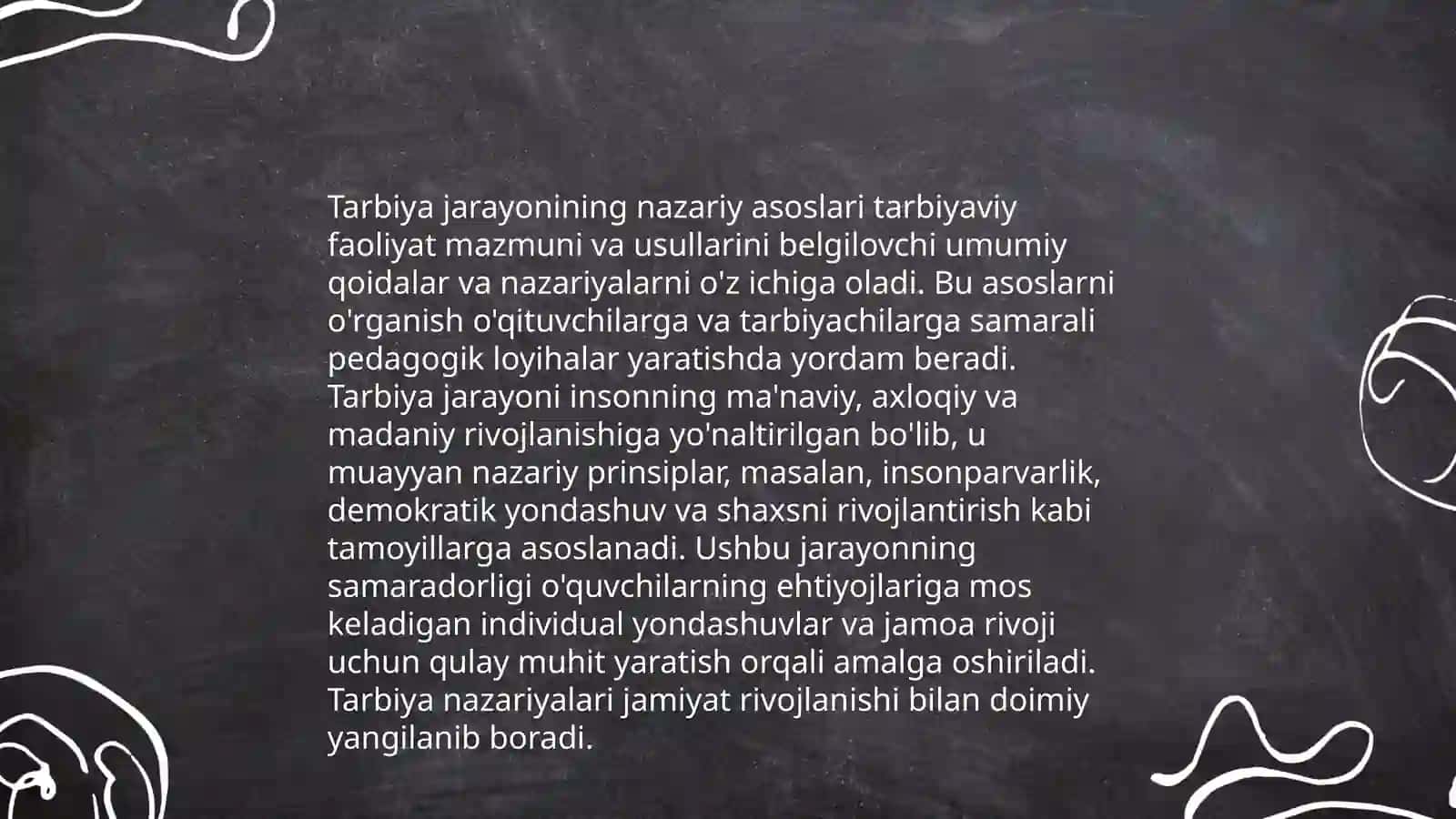 Tarbiya jarayonining mohiyati va mazmuni 4