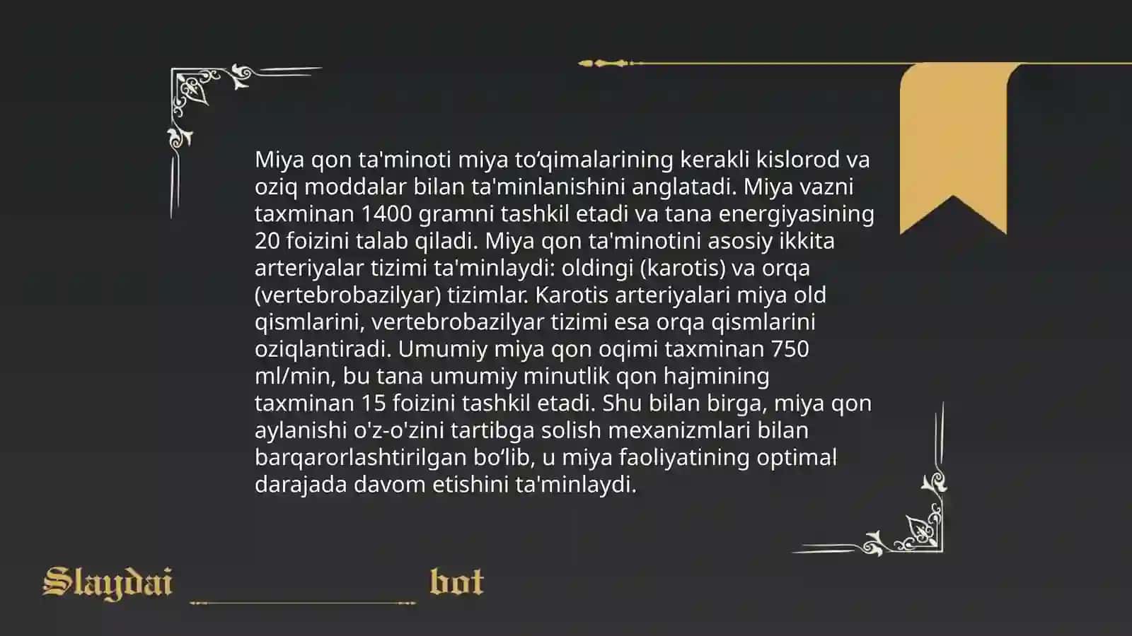 Miyadagi qon oqimi tahlili 4