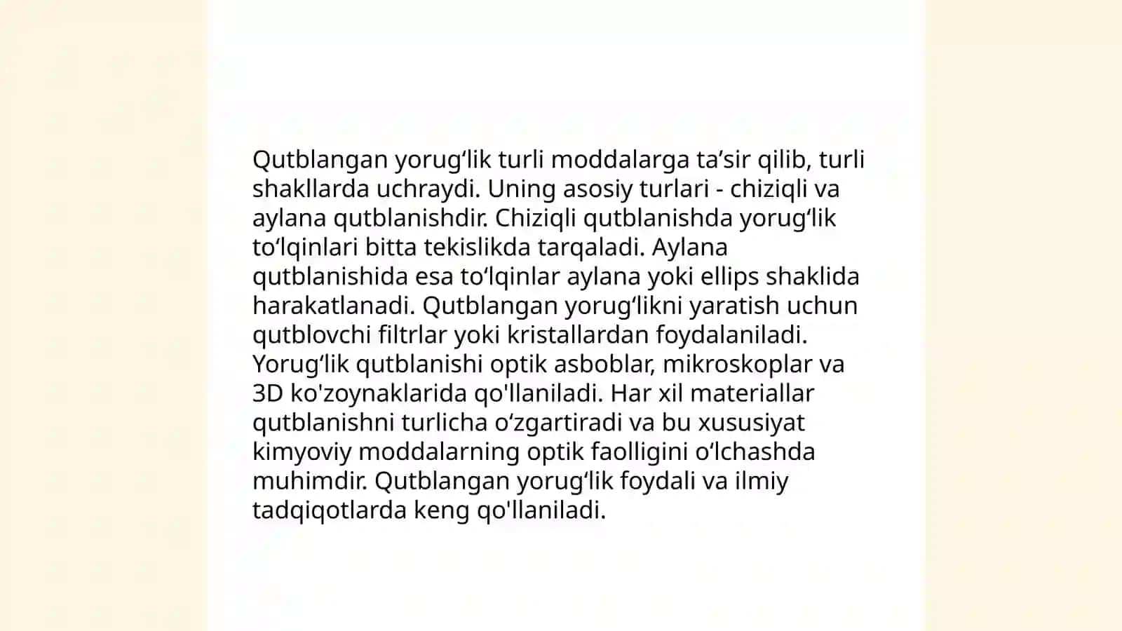 Yorug‘likning qutblanish hodisasi 4
