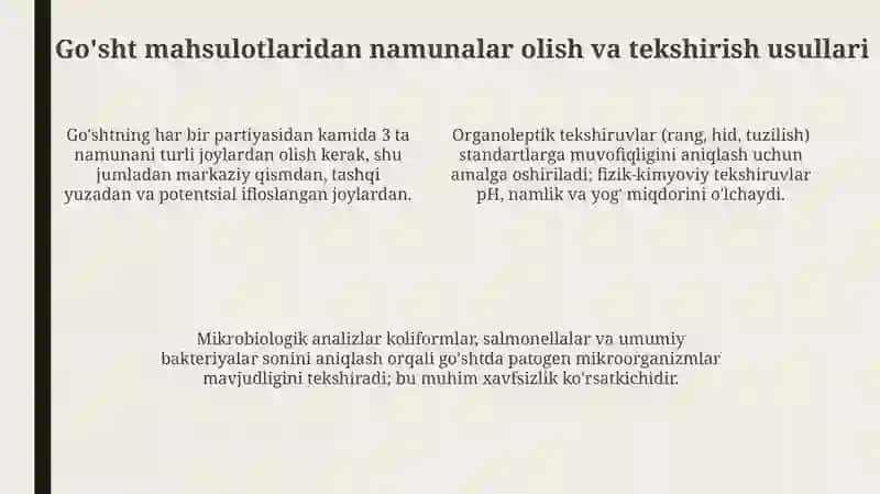 Go'sht mahsulotlari ekspertizasi 4