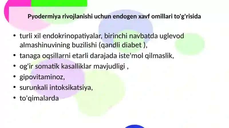 Pyoderma - terining parazitar kasaliklari 4