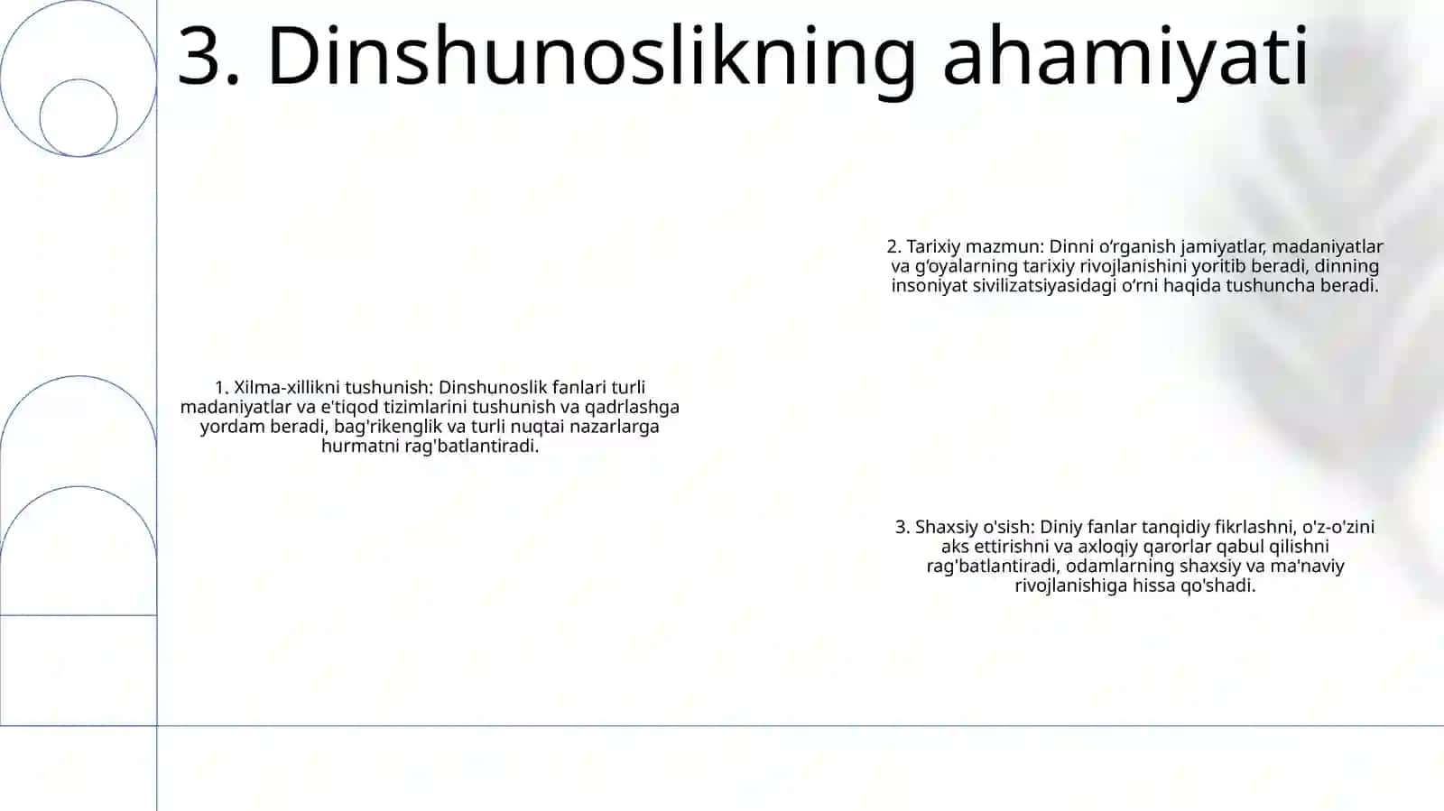 Dinshunoslik Fani Predmeti 4